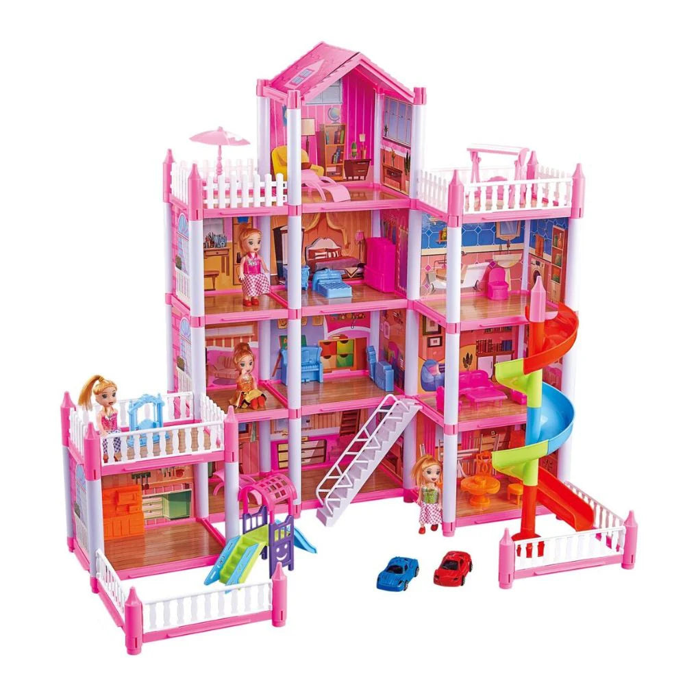 Casa de Muñecas y Accesorios 256 piezas