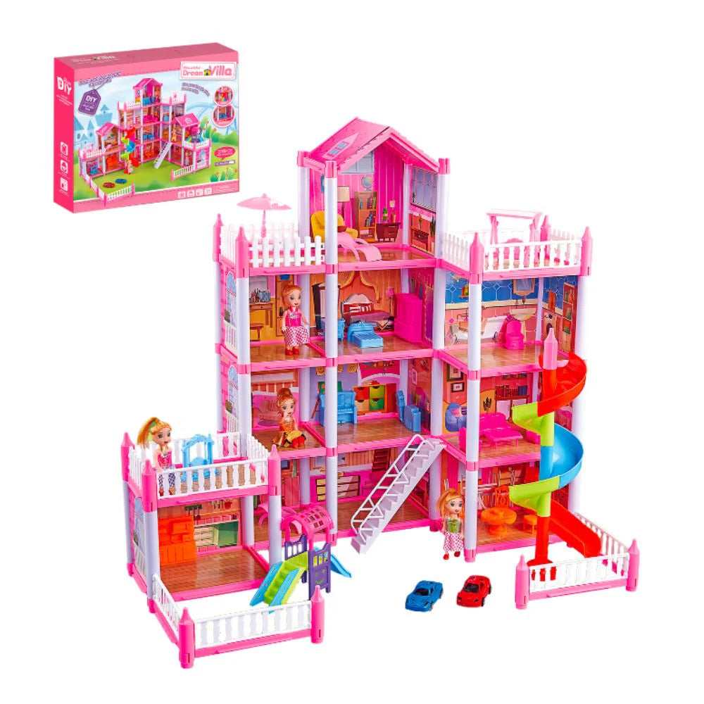 Casa de Muñecas y Accesorios 256 piezas