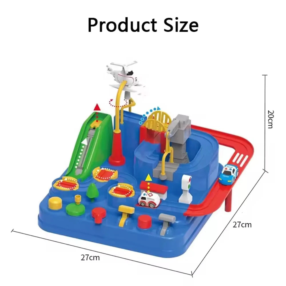 Ciudad con pistas de Autos
